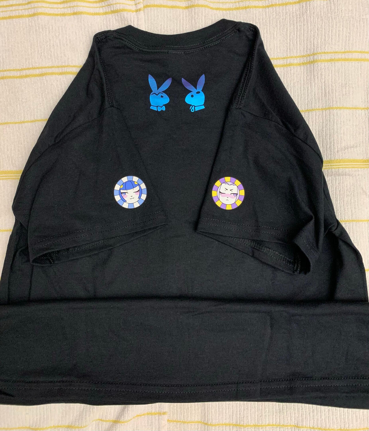 BunnyBoyAU t-shirt back and sleeves