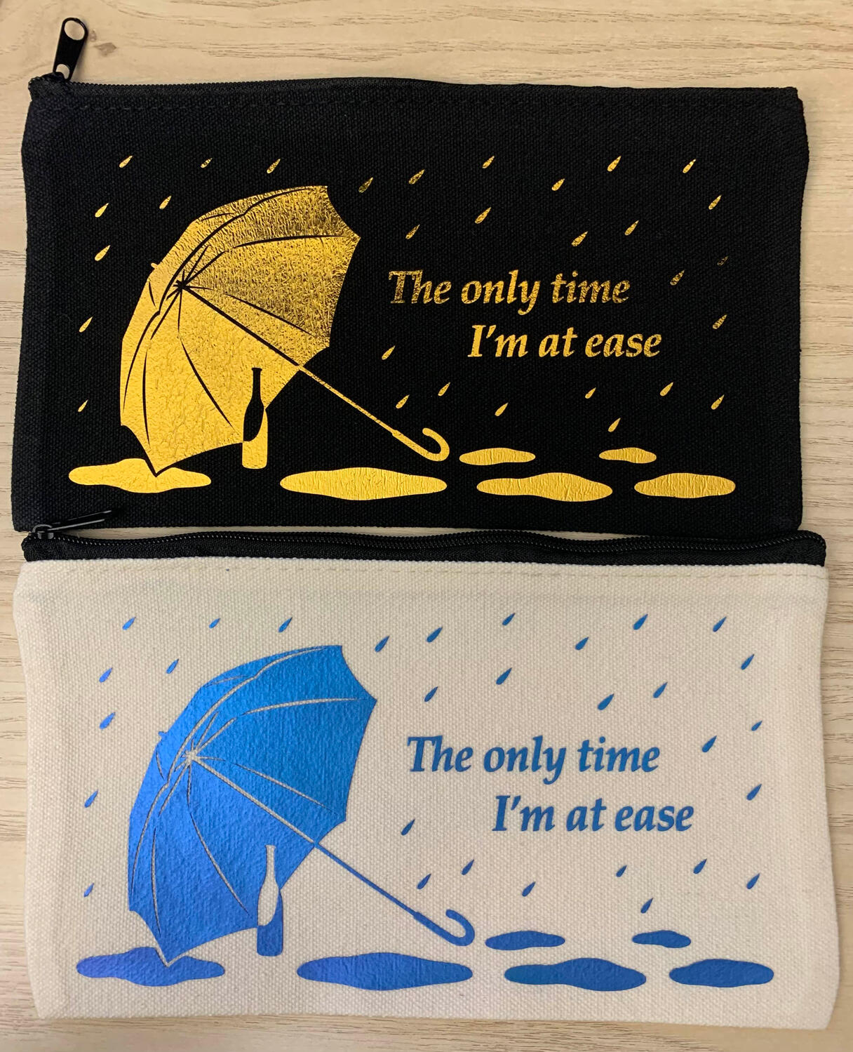 Confession pencil bags front
