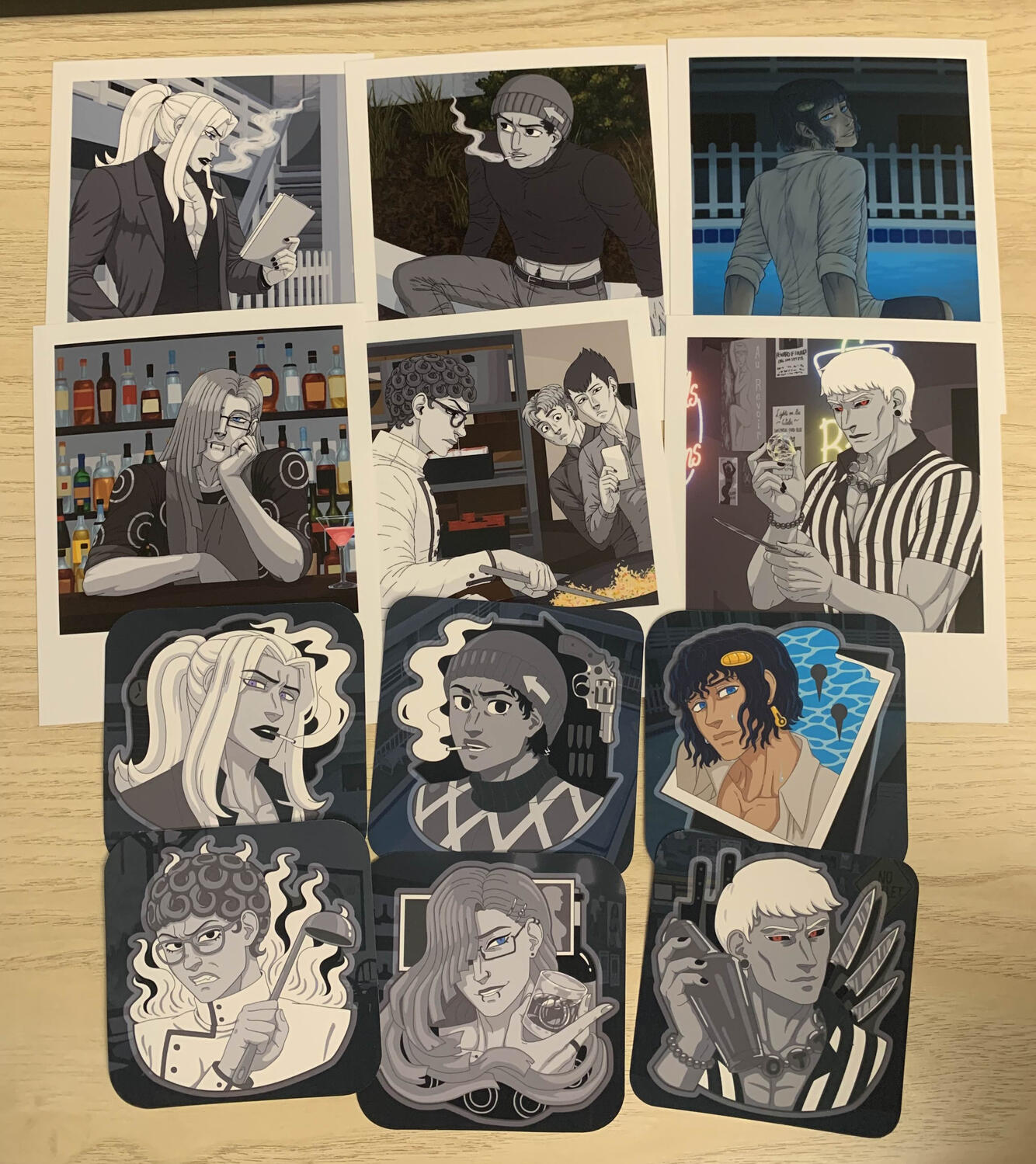 NosediveAU polaroid prints and stickers