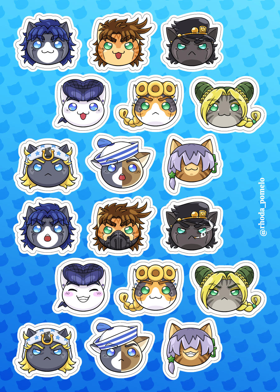 JJ sticker sheet, glossy, matte available